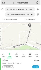 Trajet à pied jusqu'aux Thermes, Côté jardin