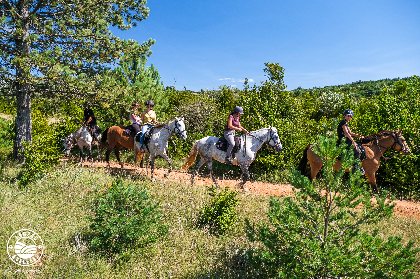 Domaine de Gaillac - balades à cheval, ©V. Govignon - OT Larzac et Vallées