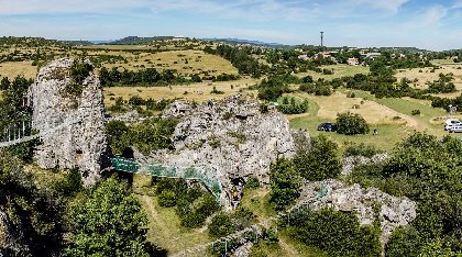 AccroRoc des Infruts - Parcours dans les Rochers, OFFICE DE TOURISME LARZAC VALLEES - CP Greg Alric
