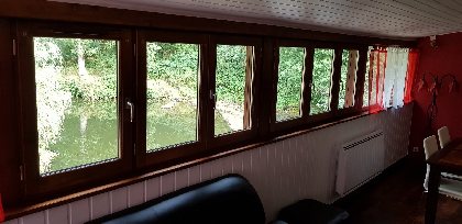 Vue sur la rivière du salon, Le moulin du Bousquet