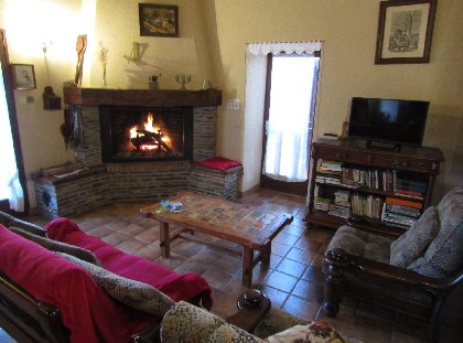 la Fenial, repos devant un bon feu, Edmond Vesy