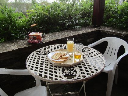 Edmond Vesy, un balcon domine le jardin, Edmond Vesy la Fenial