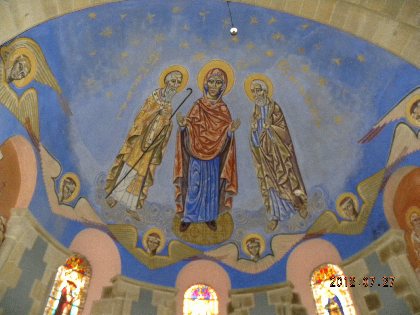 Visite de l'Eglise St Martial de Lagarde - Fresques de N. GRESCHNY, OFFICE DE TOURISME DU REQUISTANAIS