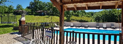 terrasse piscine, Hameau des Celles Basses