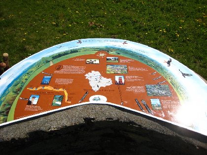 Table orientation sommet Mont du Lagast, Sentier d'Interprétation de la Hêtraie