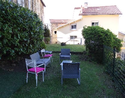 coin jardin et son salon, sandrine castelbou