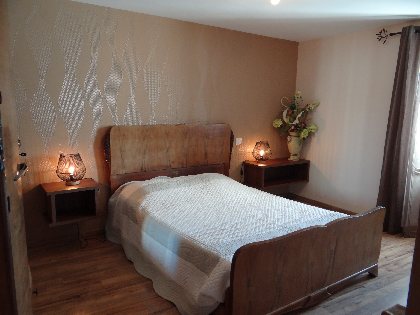 Chambre avec un lit en 140x 190, La Maison de Jeanne