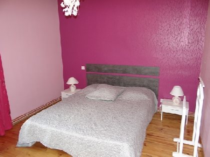 Chambre avec lit en 160 x 200, CASTELBOU Sandrine - LA MAISON DE JEANNE