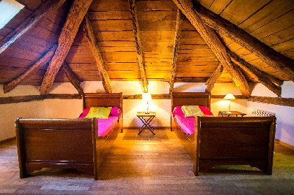 Chambre 2 lits simples Gite du parc, Fabien Dufour