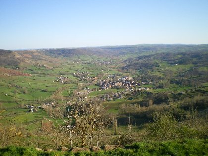 Vue depuis le gîte, 
