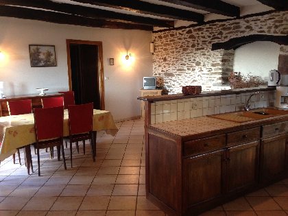 Cuisine gîte chez Mme Fontanier, 