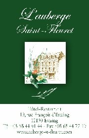 Auberge Saint-Fleuret  - Carte de visite, Auberge Saint-Fleuret