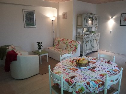 Salle à manger gîte chez Mme Larroumets, 