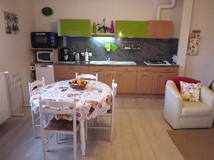 Cuisine gîte chez Mme Larroumets, 