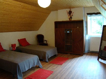 Chambre mezzanine gîte de Montredon, 