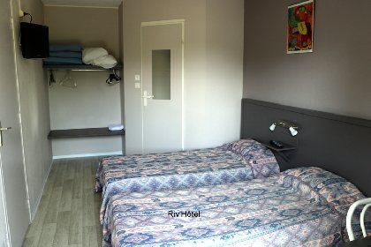 chambre 2 lits, Riv'Hôtel