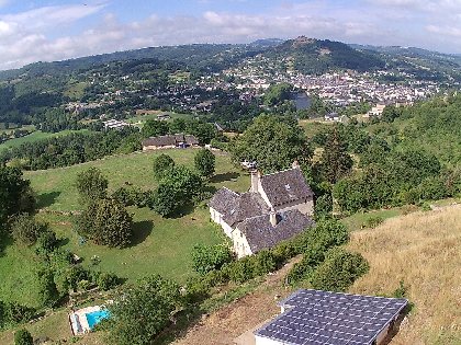 Vue sur Espalion, Domaine de Bellevue - Alain Prieur