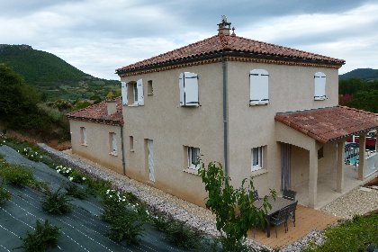 Vue arrière du gîte, 