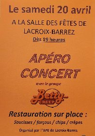 Apéro-concert à Lacroix Barrez
