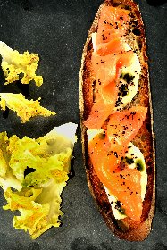 Tartine à la Truite fumée, La Maison de l'Aubrac - Tartinerie