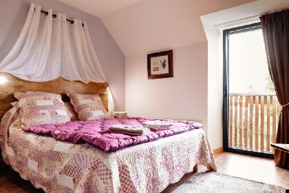 la chambre du Facteur, lit en 160 et kitchenette 