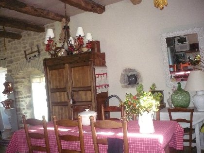 Le Causse - Gîte de Coubisou - Coin repas, Michel Bories