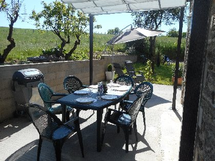 Salon de jardin gîte la Souquayrie, 