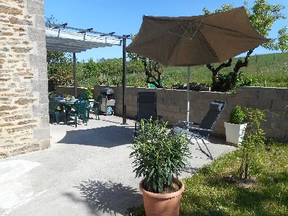 Terrasse gîte la Souquayrie, 