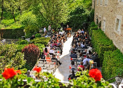Château de Fontanges - Salle de réception, château de Fontanges