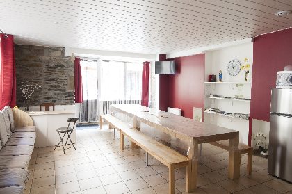 Pièce de vie, Gîte Saint Christophe