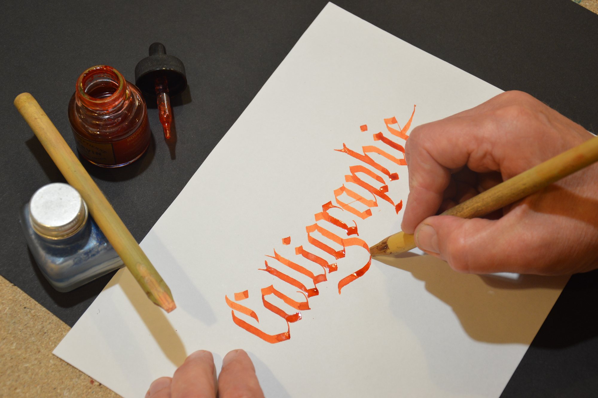 Atelier de calligraphie - Xavier Piton, Espalion