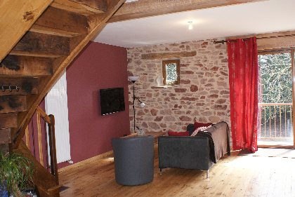 Coin salon, Chambre d'hôte de Berthemont