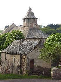 EGLISE SAINT MARTIAL, SYNDICAT D'INITIATIVE DE LA SALVETAT PEYRALES AVEYRON SEGALA VIAUR