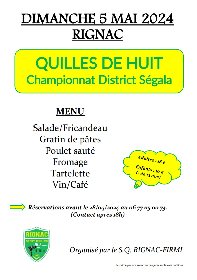 Championnat de Quilles du district Ségala