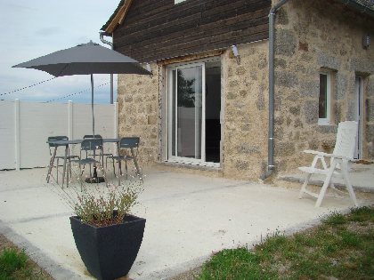 Terrasse - Gîte de la Cascade, 