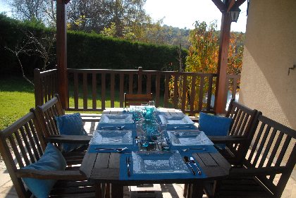 Grande terrasse couverte , Maison 