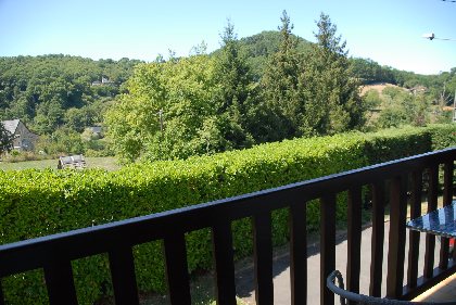 Vue du balcon donnant sur chambre 1 , Maison 