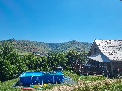 Gîte Lagarrigue, piscine hors sol, Gîte Lagarrigue