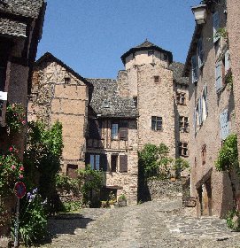 Conques-Rue du château-Visite guidée du village, Office de Tourisme de Conques