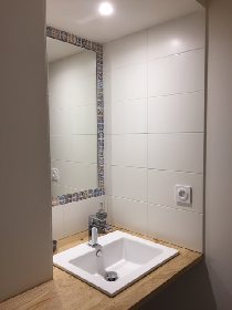 la salle d'eau de la chambre 1 Gîte le Sureau du Brugas, Martine Rouquette-les Gîtes du Brugas