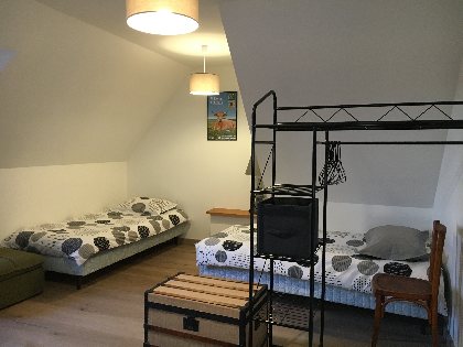 Chambre 3 : 1 lit double et 2 lits simples, Marie-Claude Bras-Ginisty