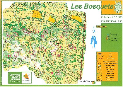 Site de course d'orientation Les Bosquets