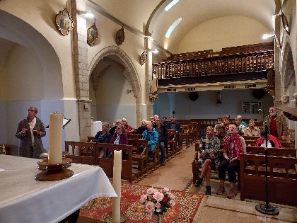 Visite de l'Eglise St-Pierre à Cannac - Fresques de Nicolaï Greschny, OFFICE DE TOURISME DU REQUISTANAIS