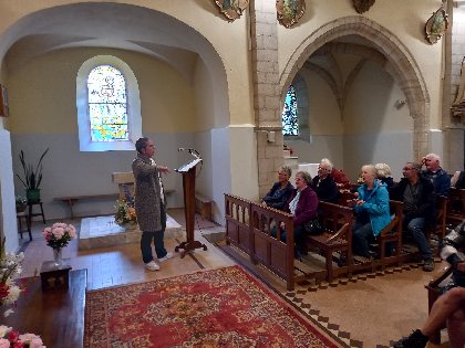 Visite de l'Eglise St-Pierre à Cannac - Fresques de Nicolaï Greschny, OFFICE DE TOURISME DU REQUISTANAIS