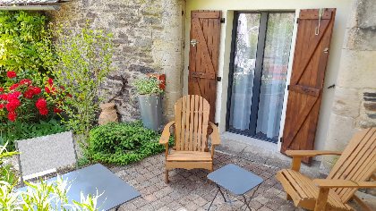 Terrasse privée, Gîte de Brocca
