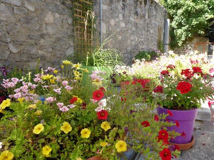 La terrasse d'été de La Forge de Milou, La Forge de Milou
