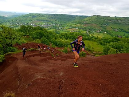 Anne-Lise Rousset au coeur du circuit trail de Valady, OTCM