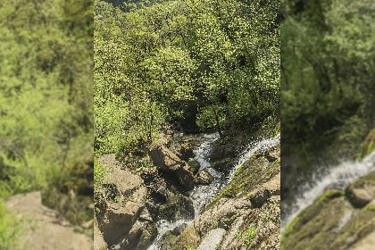 Cascade de Polissal au départ du circuit 15 Terra Trail, OTCM