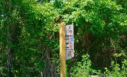 Le parcours  trail de Polissal en Aveyron au coeur de forets de châtaigniers, OTCM