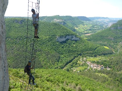 Via Ferrata Boffi, Mélanie et Guillaume Millau Sport Nature